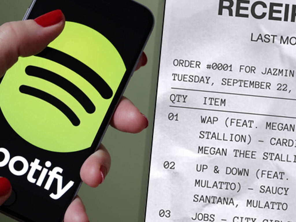 Spotify Receiptify